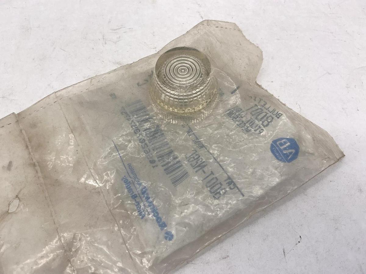 Lot of 2 New Allen Bradley 800T-N26C Ser C Pilot Light Acrylic Lens Clear