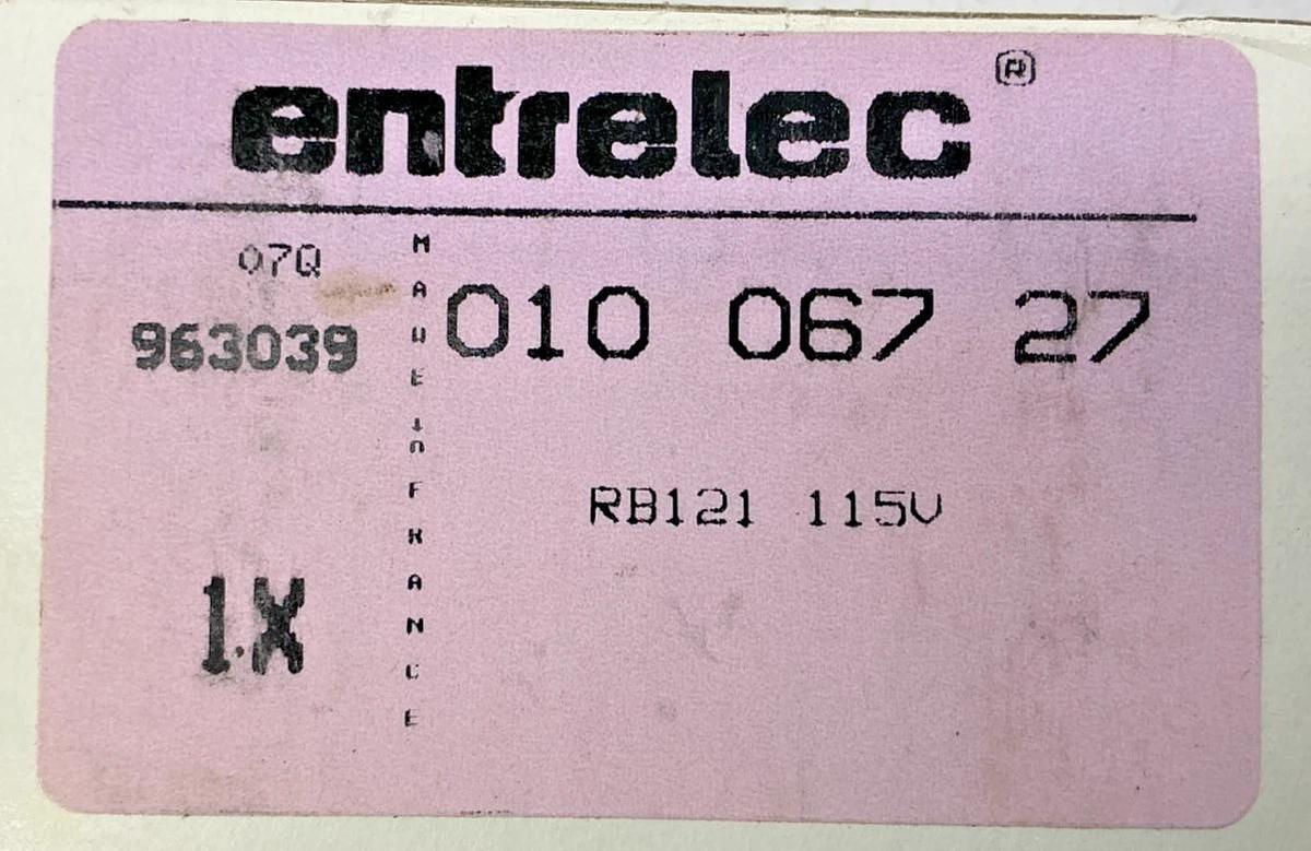 New ABB Entrelec 010-067-27 Relay Control Module Green LED 115V 010-067.27