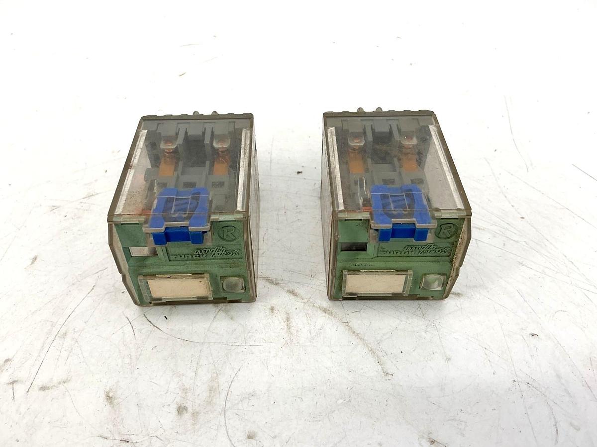 Used Lot of 2 Turck C2-A20DX/024VDC Ser MR-C Power Relay 8-Pin 24V Coil 2P 10A 250V