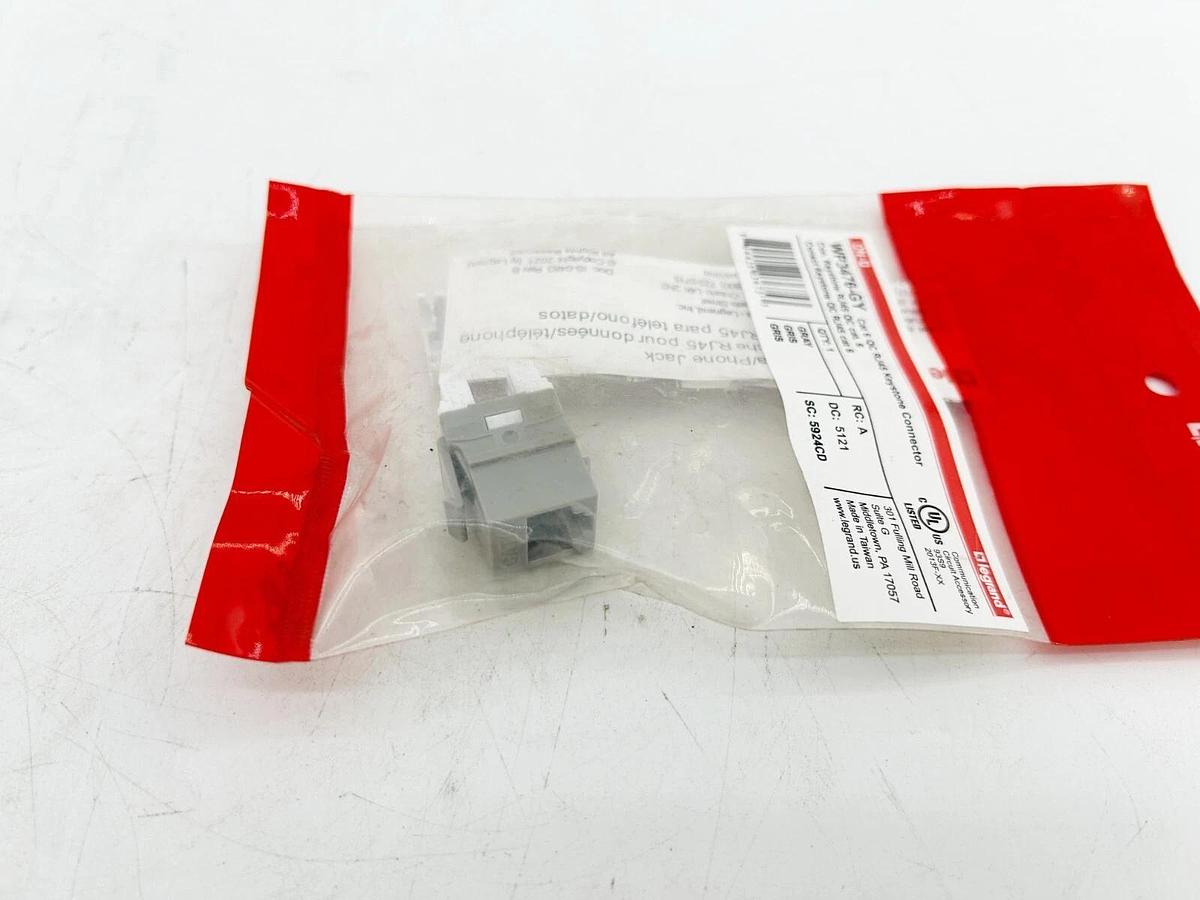 New Lot of 6 Legrand Cat 6 QC RJ45 Keystone Connector