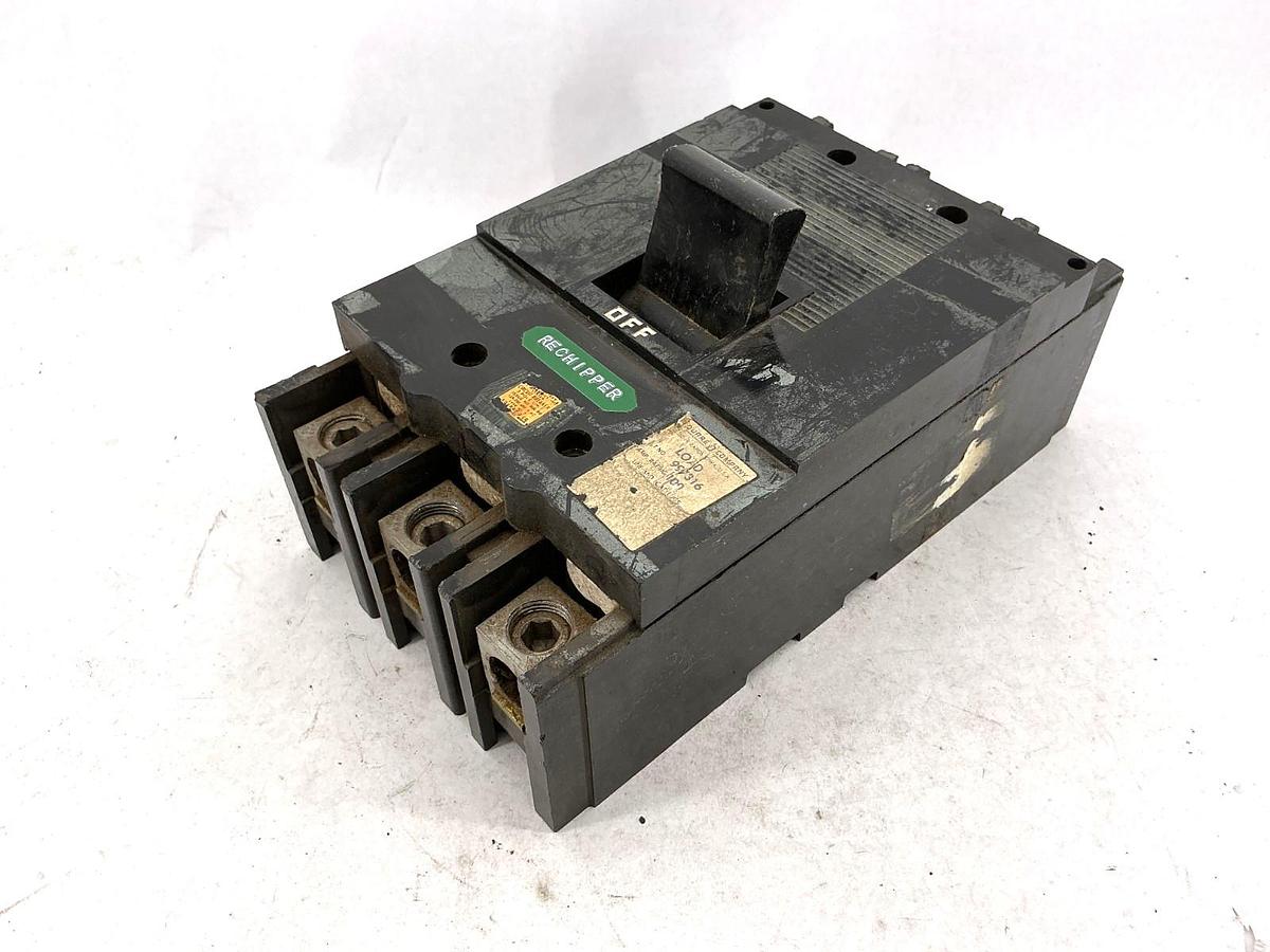 Used Square D 997316 Circuit Breaker Molded Case 3-Pole 3-Phase 100A 600VAC