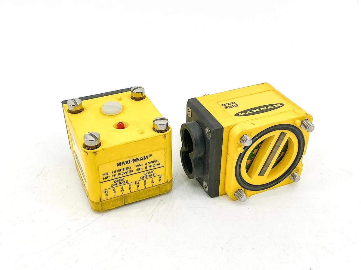 New Lot of 2 Banner Engineering RSBF Maxi-Beam Sensor 25576 - No Box
