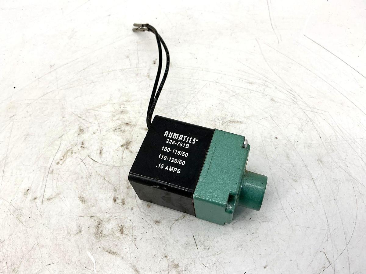 Used Numatics 237-614 Solenoid Coil 2-Wire 0.15A 110/120V 50/60HZ