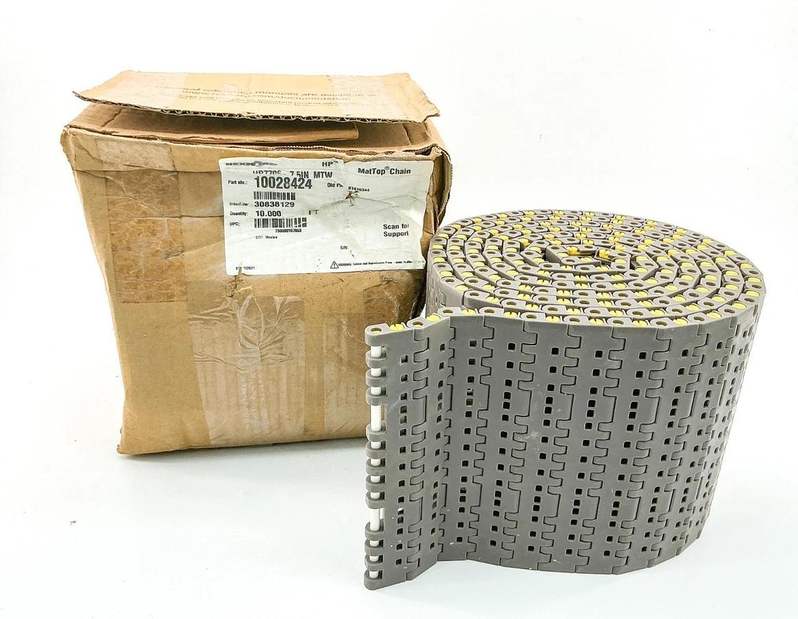 New Rexnord HP7706-7.5IN_MTW MatTop Chain 10FT 10028424 81416344