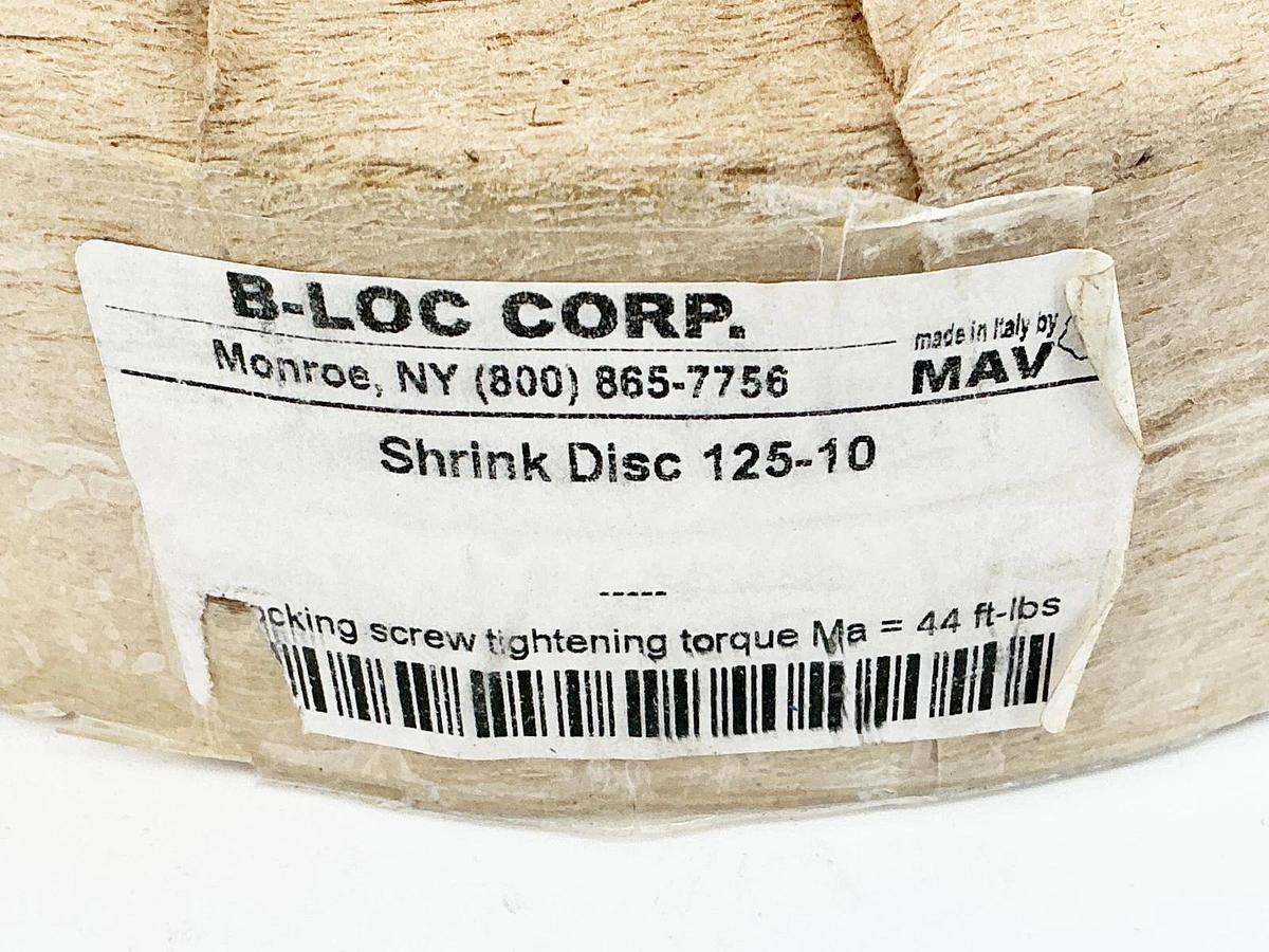 New B-Loc Corp 125-10 Coupling Shrink Disc