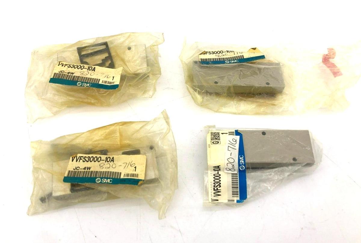 Lot of 4 New SMC VVFS3000-10A Blank Station Kits