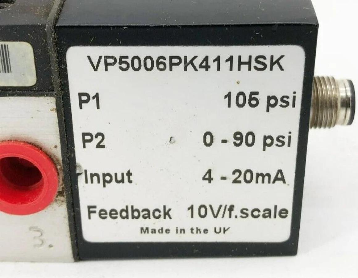 Used Norgren VP5006PK411HSK Proportional Pressure Control Valve 1/4"NPT