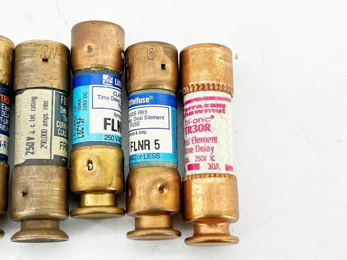 Lot of 10 Bussmann, Ferraz Shawmut, Littelfuse 2-30A 250V