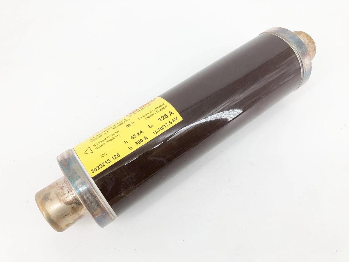 New SIBA 3022213.125 Fuse-Link HHD 125A 10/17,5kV DIN 43625 e=292mm 80 N