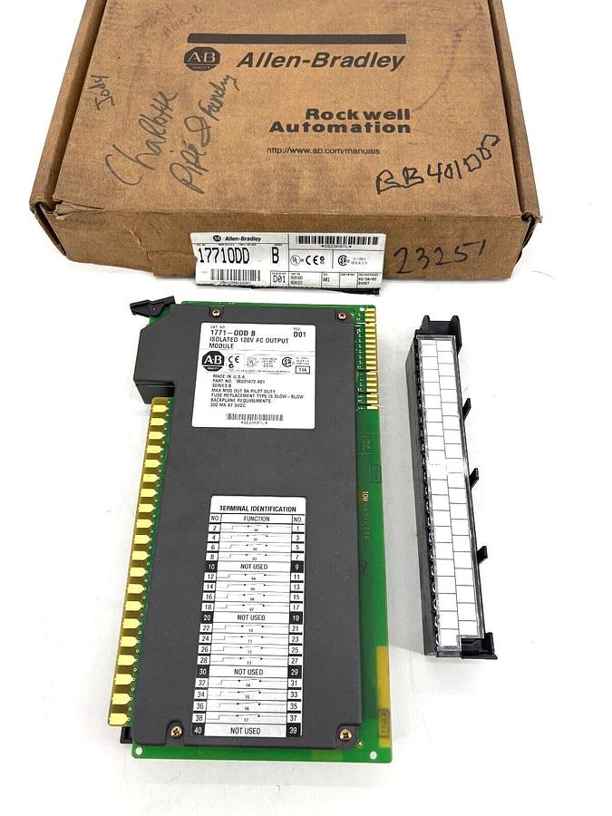 New Allen Bradley 1771-ODD Ser. B PLC-5 Isolated Output Module 120VAC 16-outputs