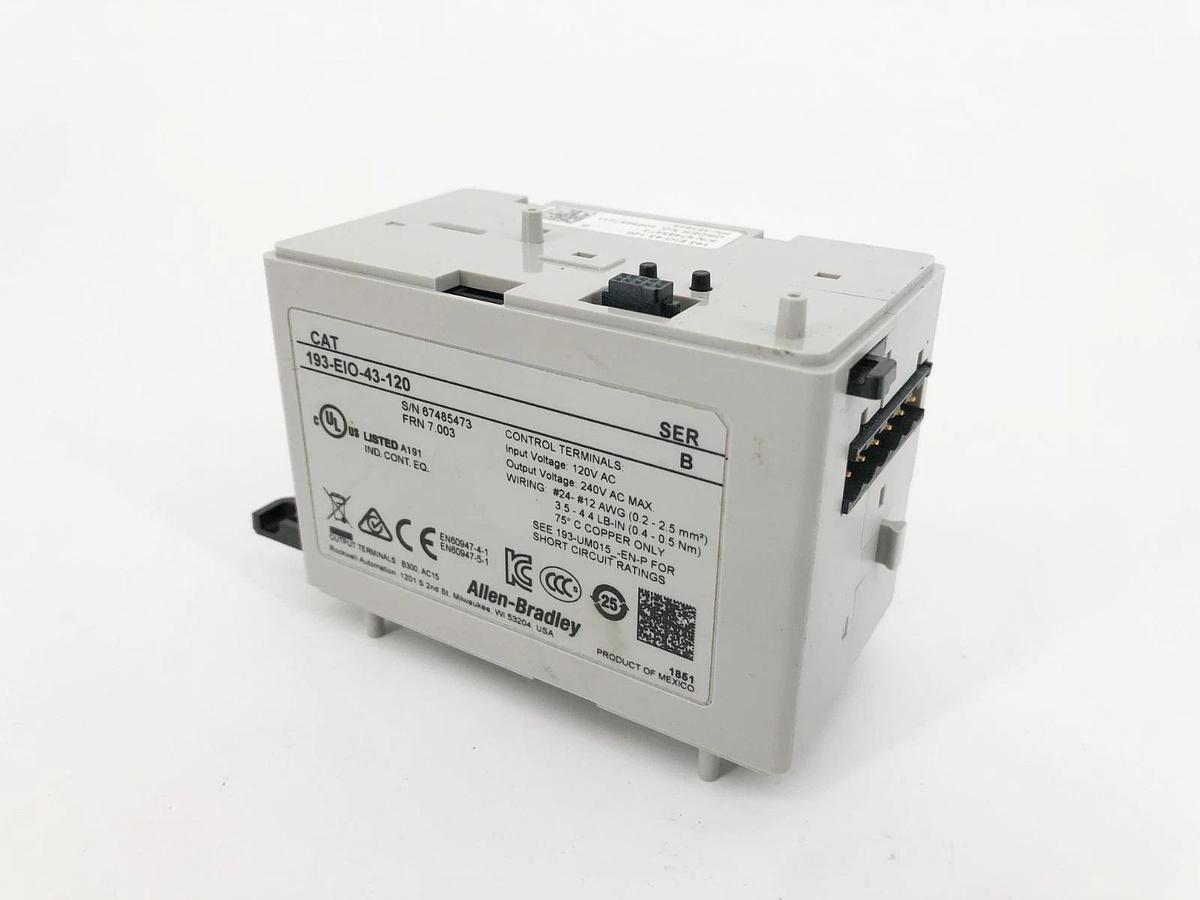 New Allen Bradley 193-EIO-43-120 Ser. B Overload Relay 120VAC - No Box
