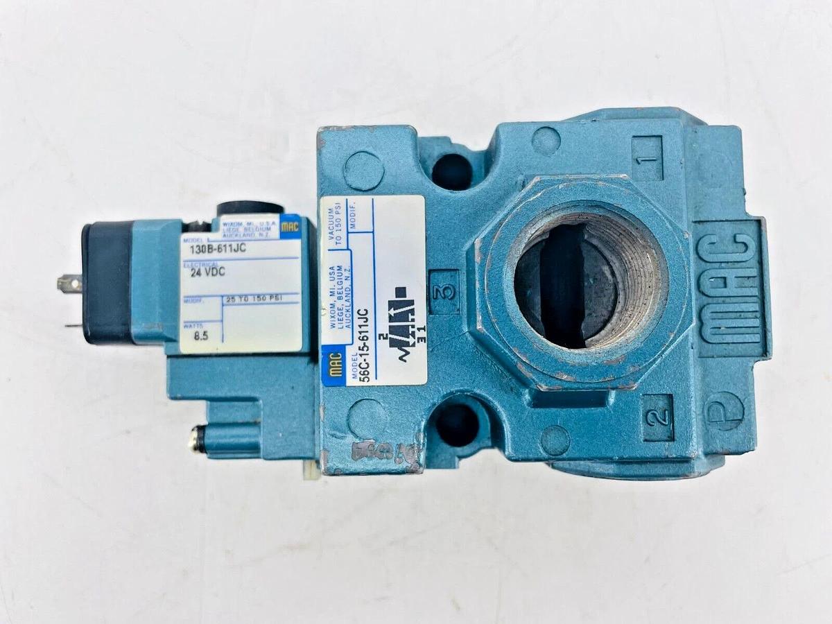 New Mac Valves 56C-15-611JC Solenoid Valve 24VDC 8.5W
