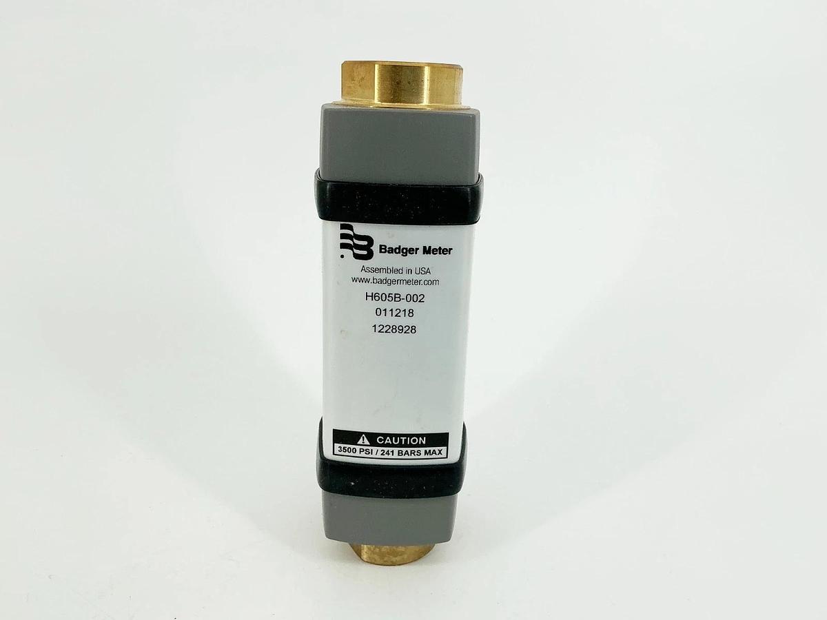 New Hedland H605B-002 Flow Meter .02-2GPM 3500PSI 241Bar 1/2NPT