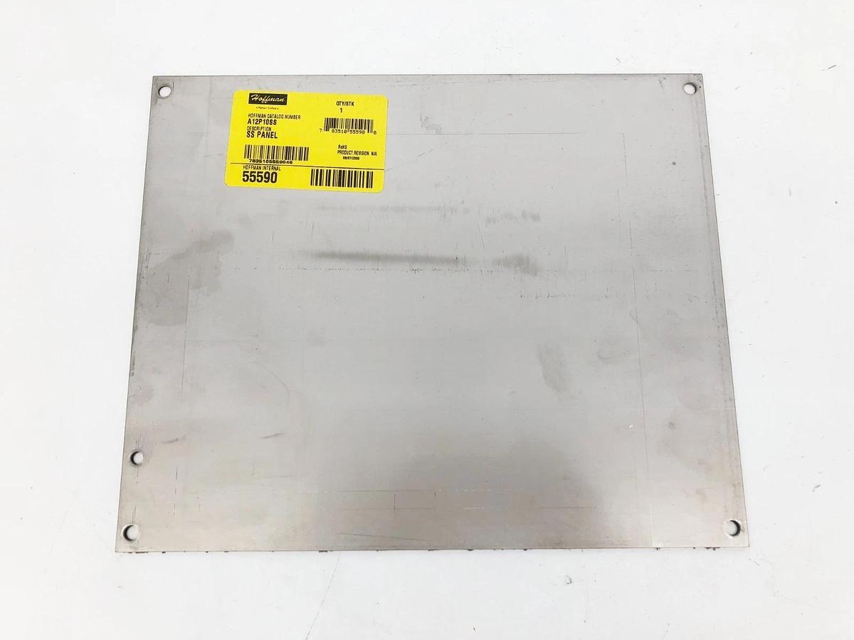 New Hoffman A12P100SS Junction Box Panel Stainless 10.75" x 8.88" 55590 - No Box