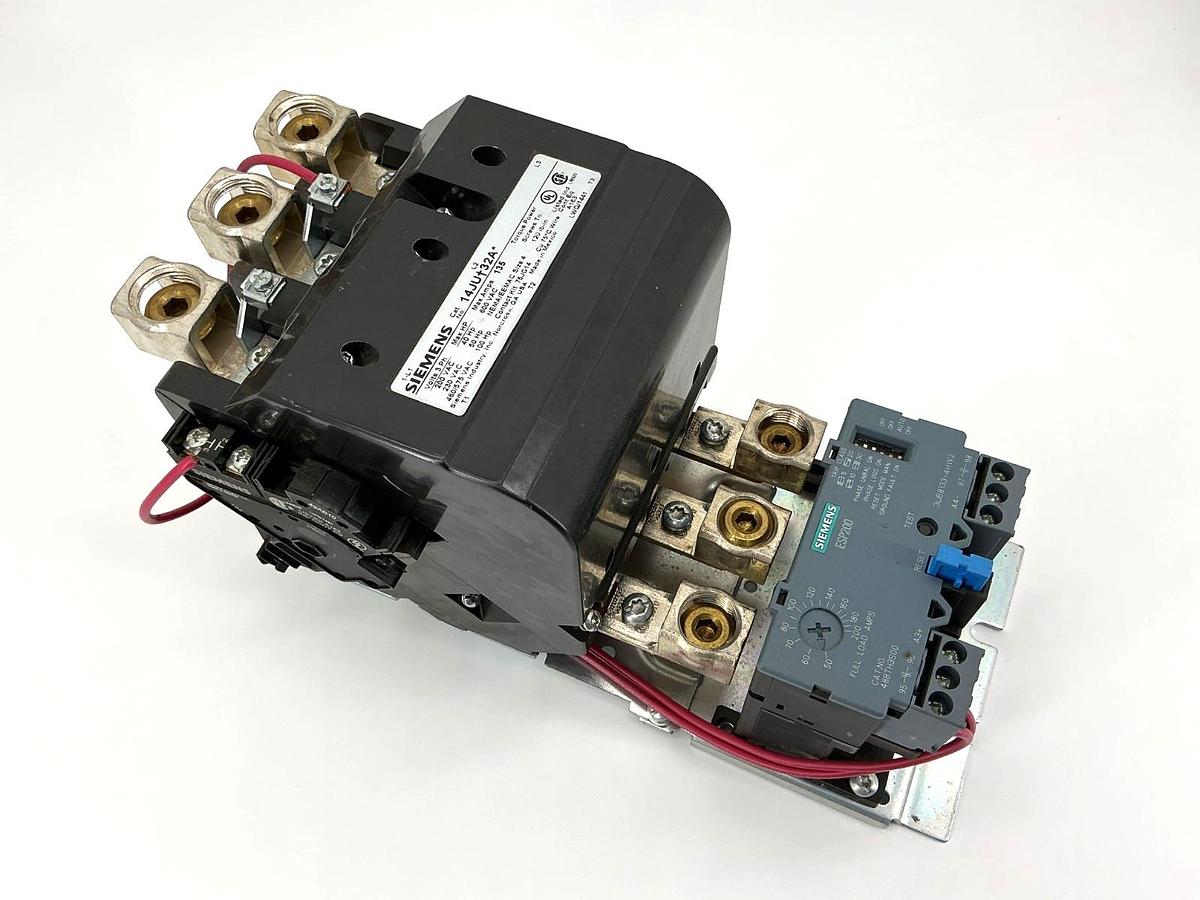 New Siemens 14JUH32AC Motor Starter 1NO 3-Pole 3PH 50-200A 240/480V - No Box