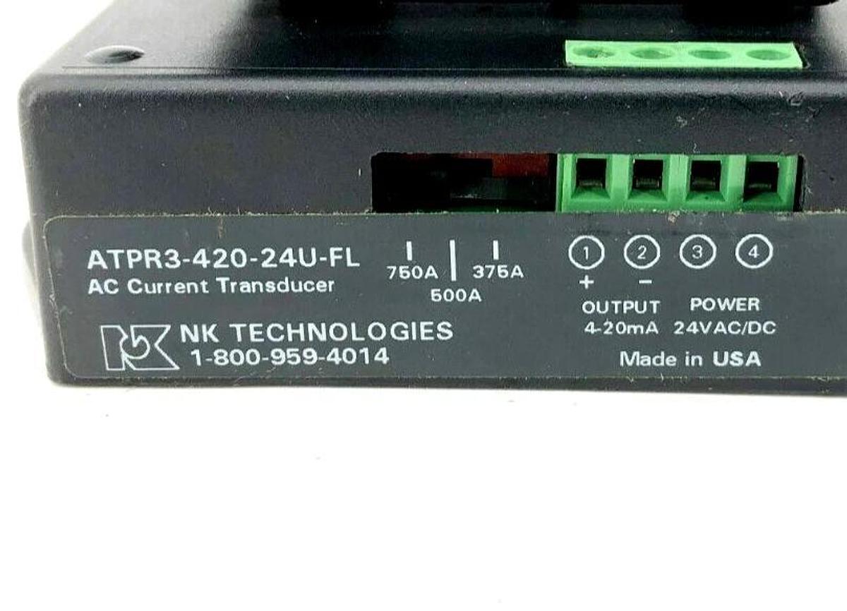 New NK Technologies ATPR3-420-24U-FL AC Current Transducer 4-20mA Output