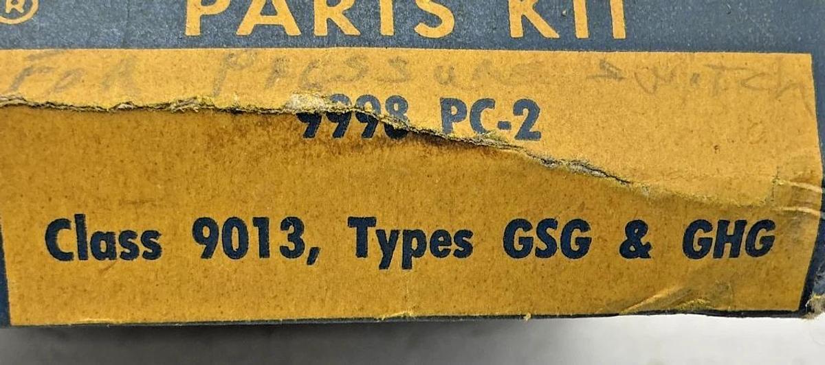 New Square D 9998-PC-2 Parts Kit Class 9013, Types GSG & GHG 9998PC-2
