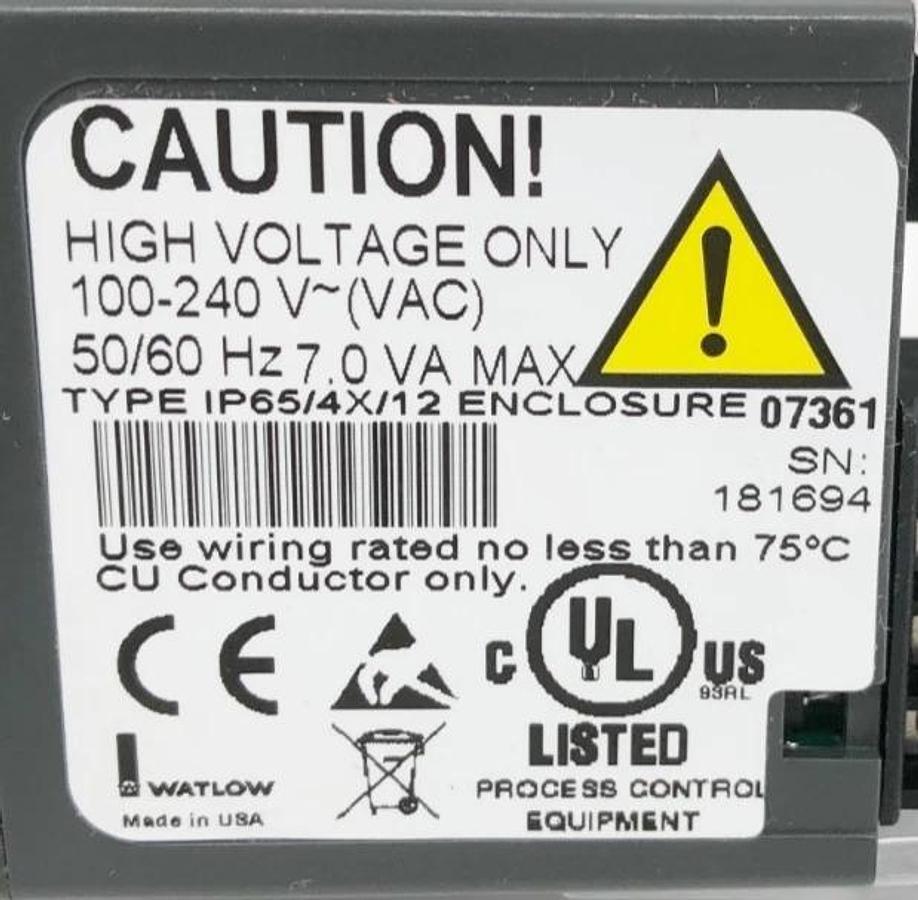 New Watlow 96A0-CAAM-00RG Temp Controller 100-240V 1/16 DIN - No Box