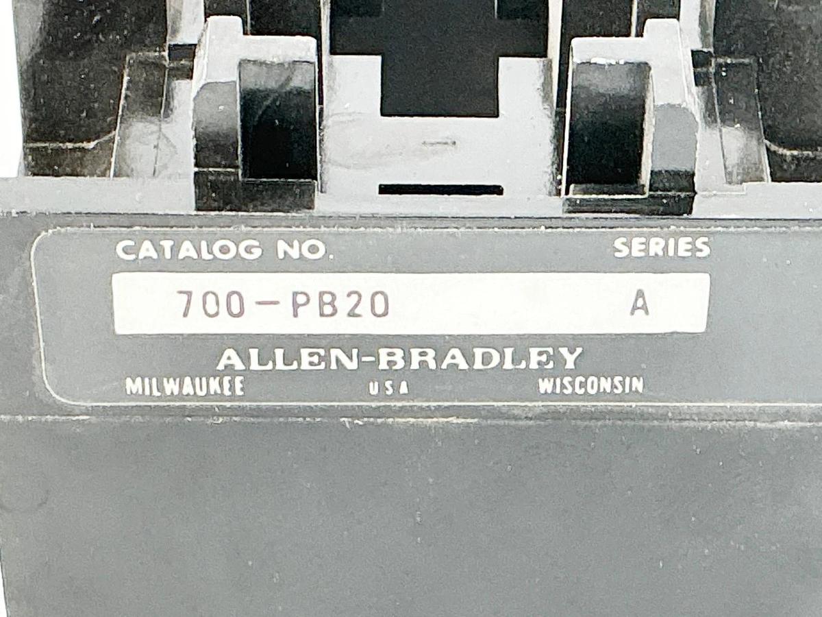Used Lot of 2 Allen Bradley 700-PB20 Relay Adder Ser.A