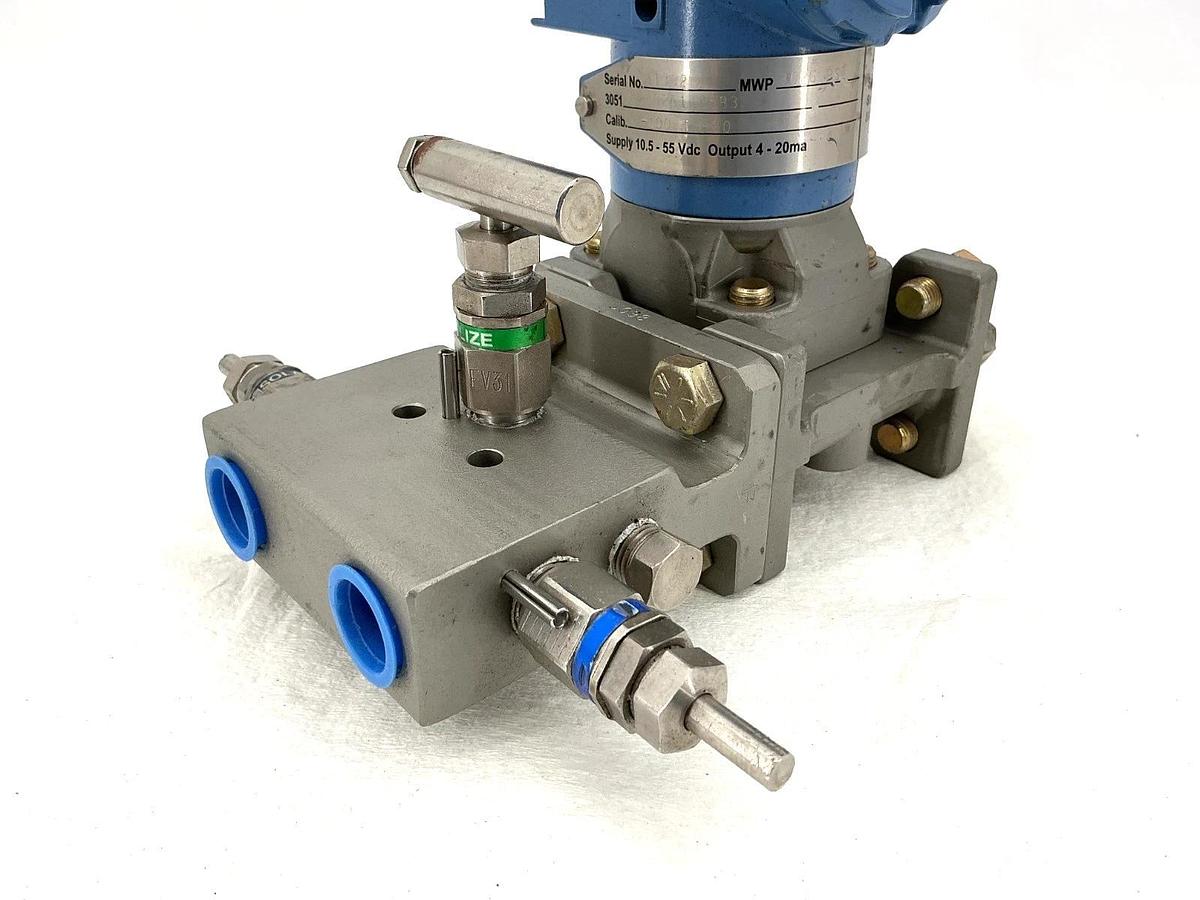 Used Rosemount 3051CD2A02A1AS5B3 Pressure Transmitter 3626PSI 10.5-55VDC