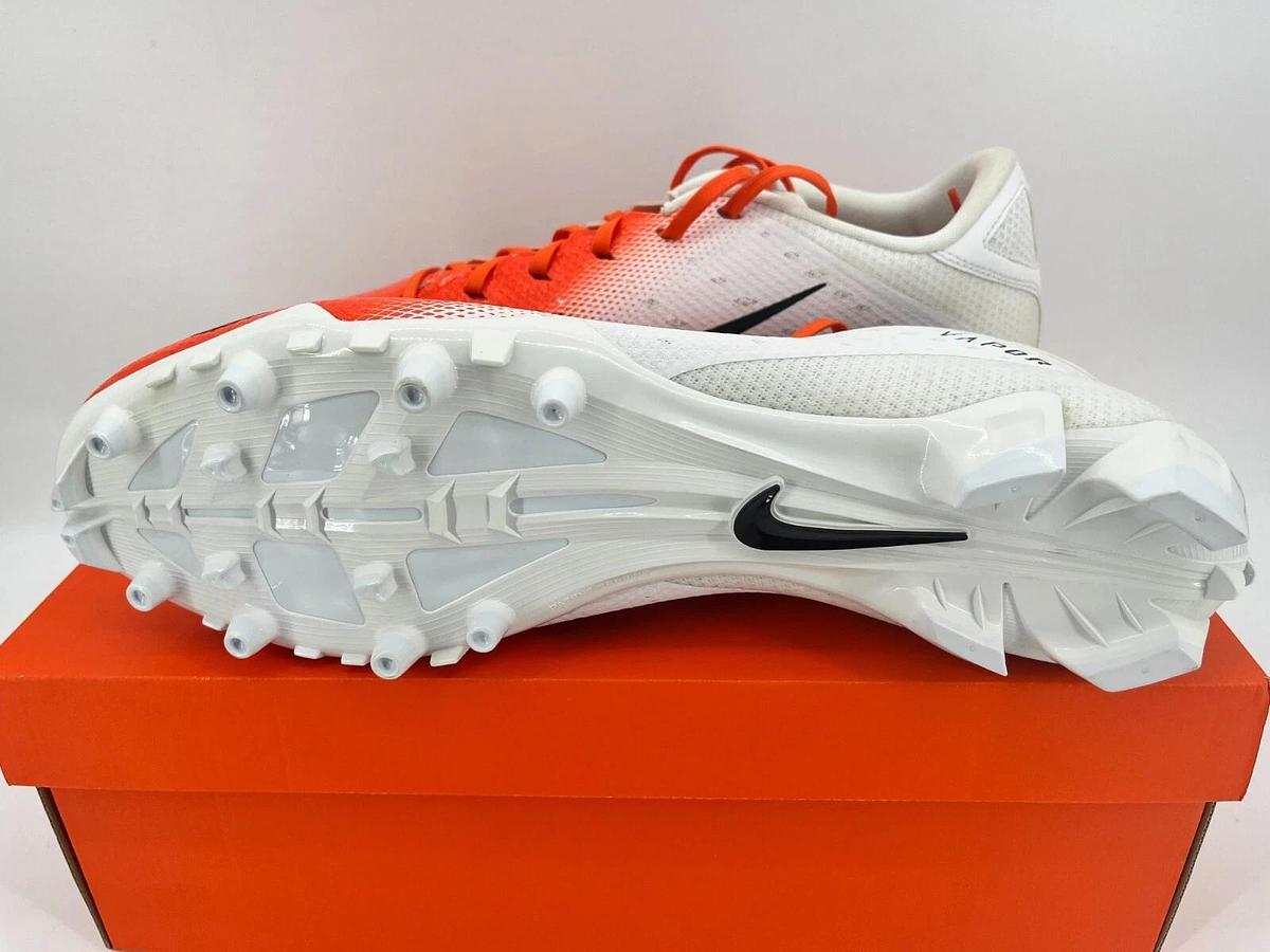 Nike Vapor Untouchable Speed 3 TD P White/Orange Size 16 OSU Beavers Cleats