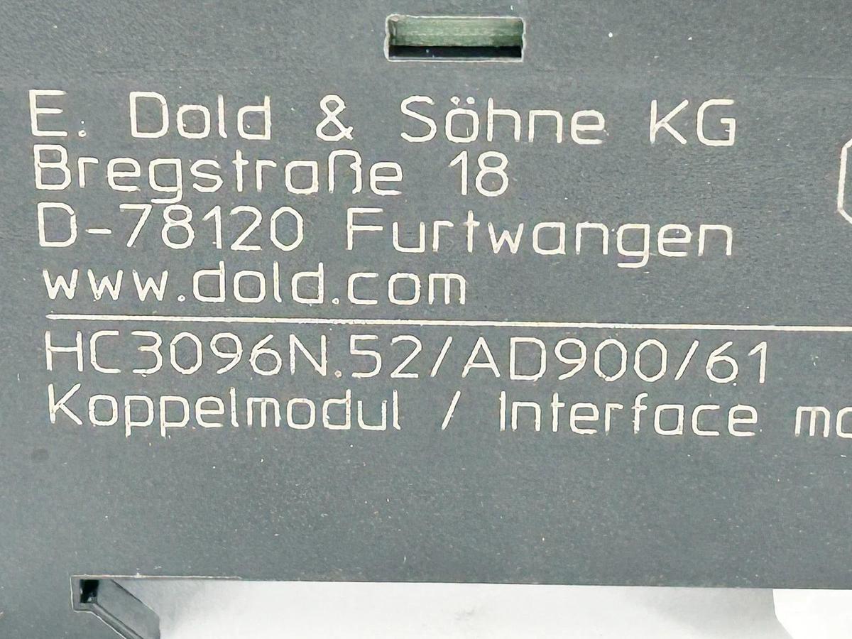 New E.Dold & Sohne HC3096N.52/AD900/61 Force Guided Relay 24V 10Pin - No Box