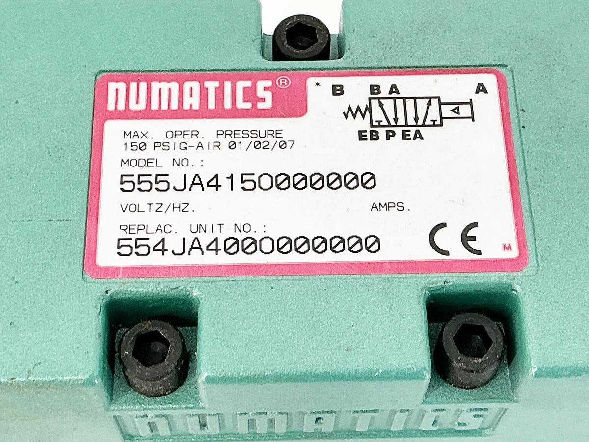 New Numatics 555JA415O000000 Solenoid Valve 150PSIG Replace 554JA400O000000 - No