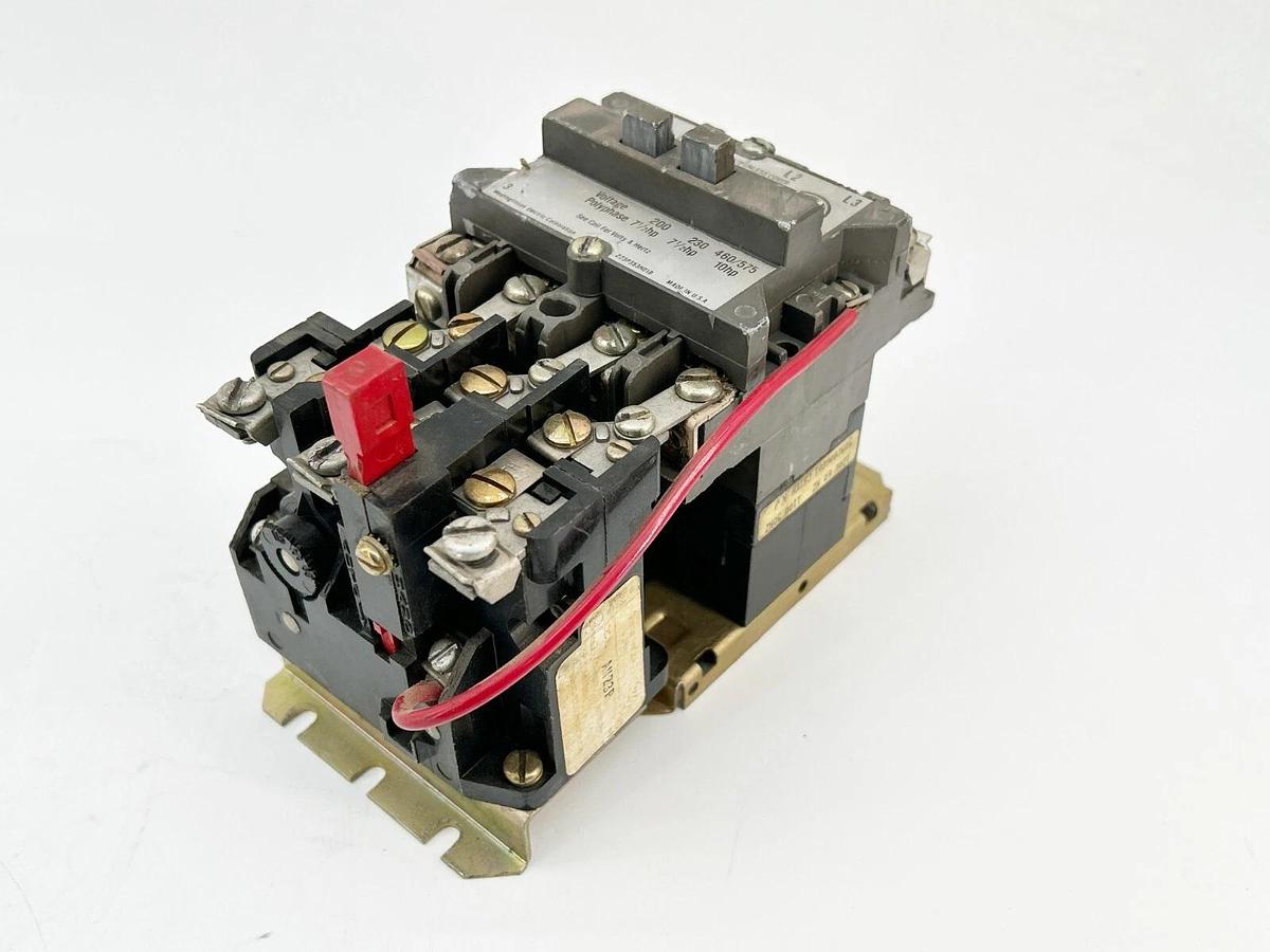 Used Westinghouse A200M1CX Motor Starter Non-Reversing A200 3P 480V 50/60Hz