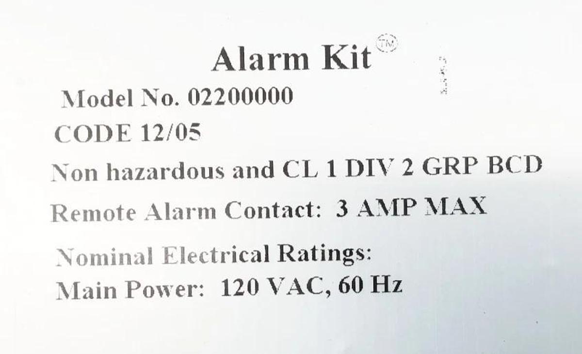 New Encon 02200000 Eye Wash System Alarm Kit 120VAC 3A
