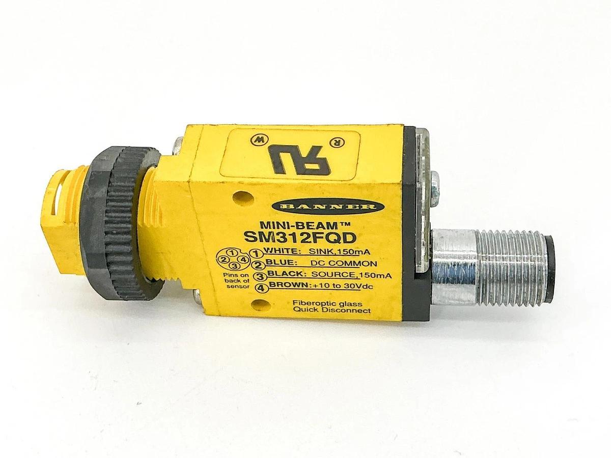 New Banner SM312FQD Mini-Beam Photoelectric Sensor 10-30VDC 150mA - No Box
