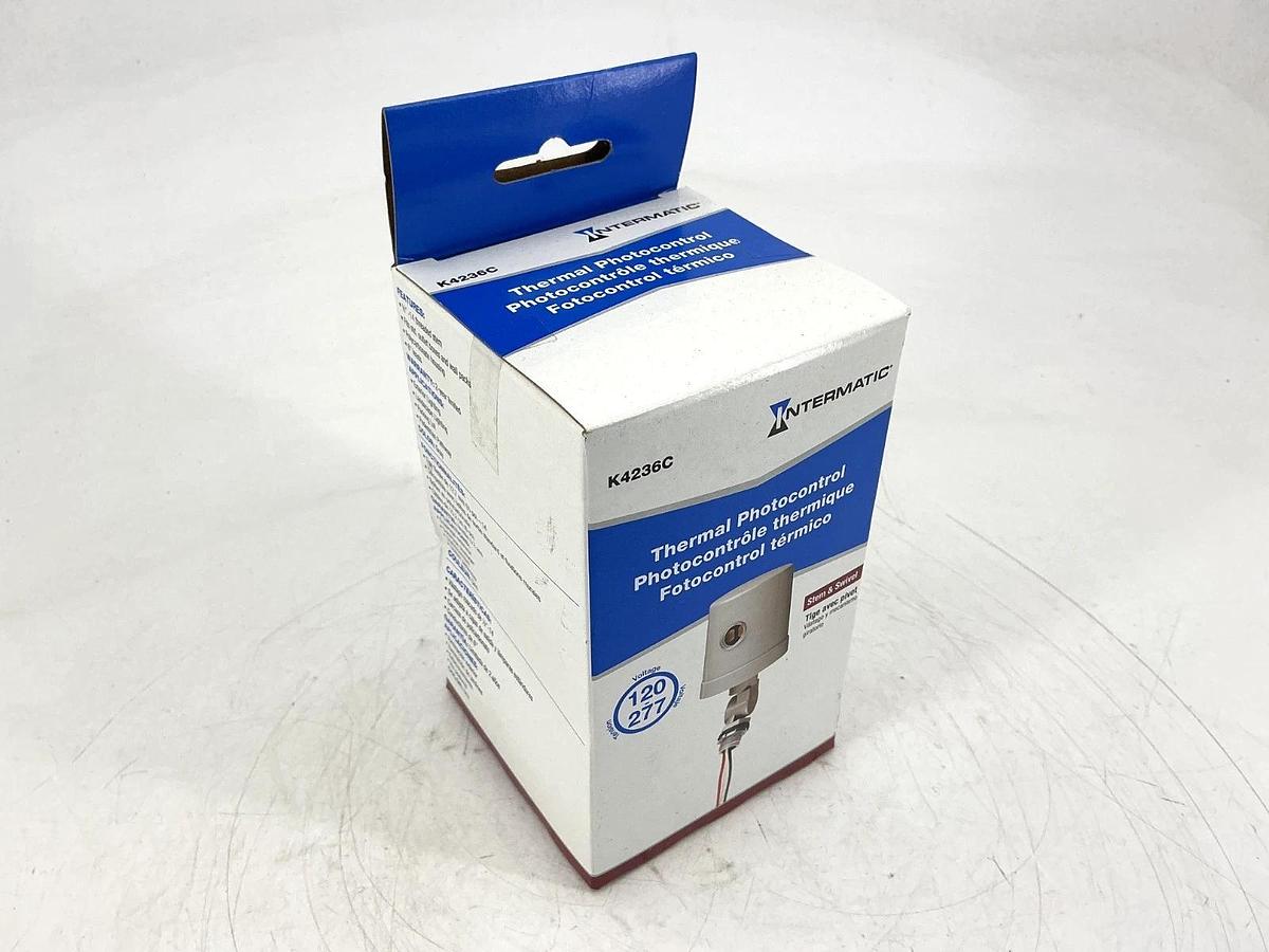 Used New Sealed Intermatic K4236C Thermal Photocontrol Swivel Mount 15A 120-277VAC