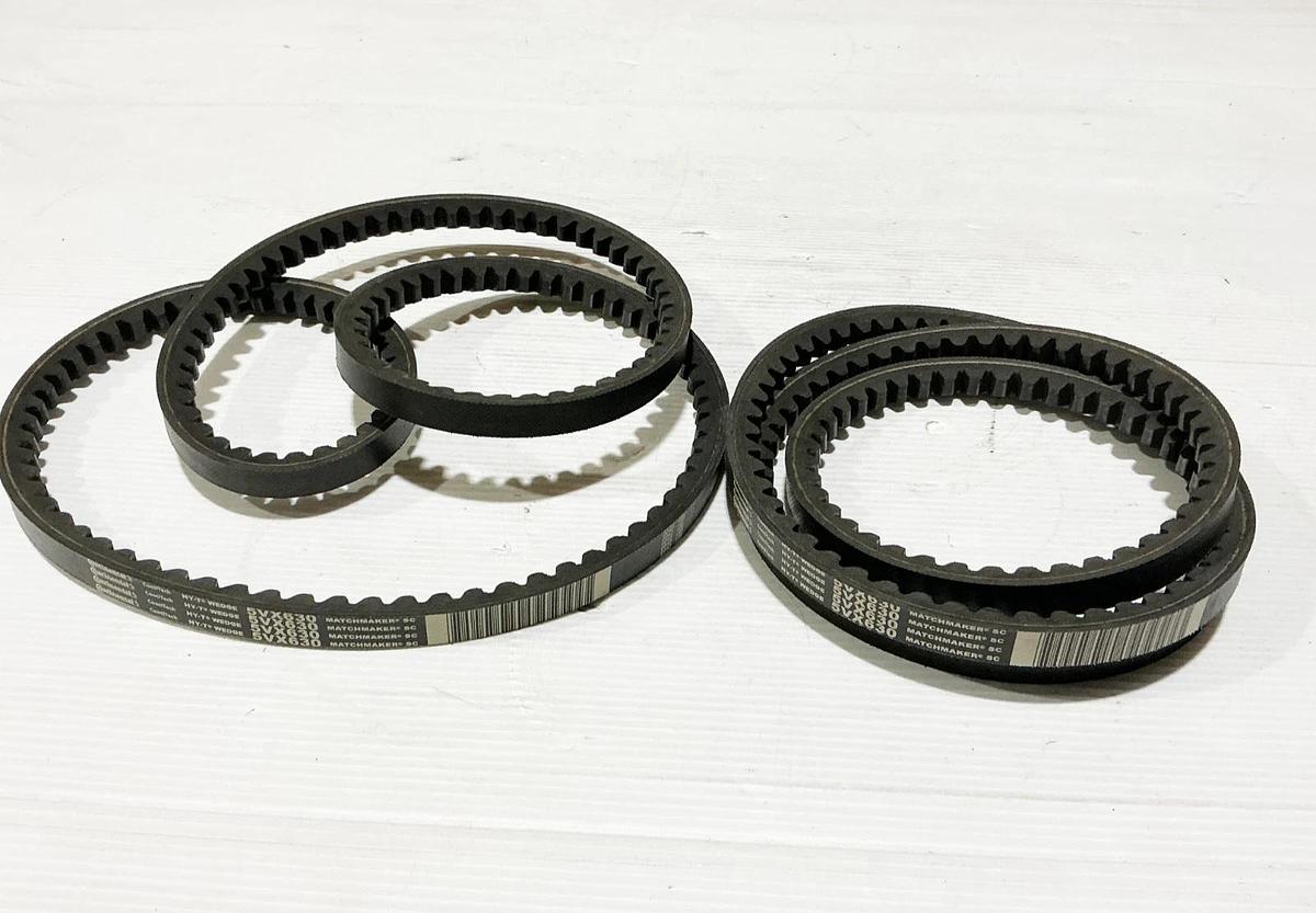 New Lot of 2 Continental 5VX630 Cogged V-Belt 63"OD 0.38" Width - No Box