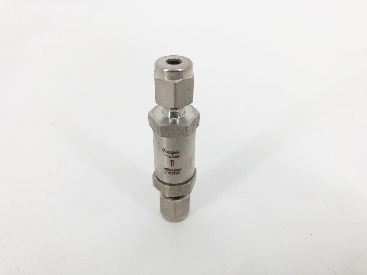 New Swagelok SS-2F-2 Inline Filter 2 Micron 1/8 Tube 316 SS 0002415941 - No Box