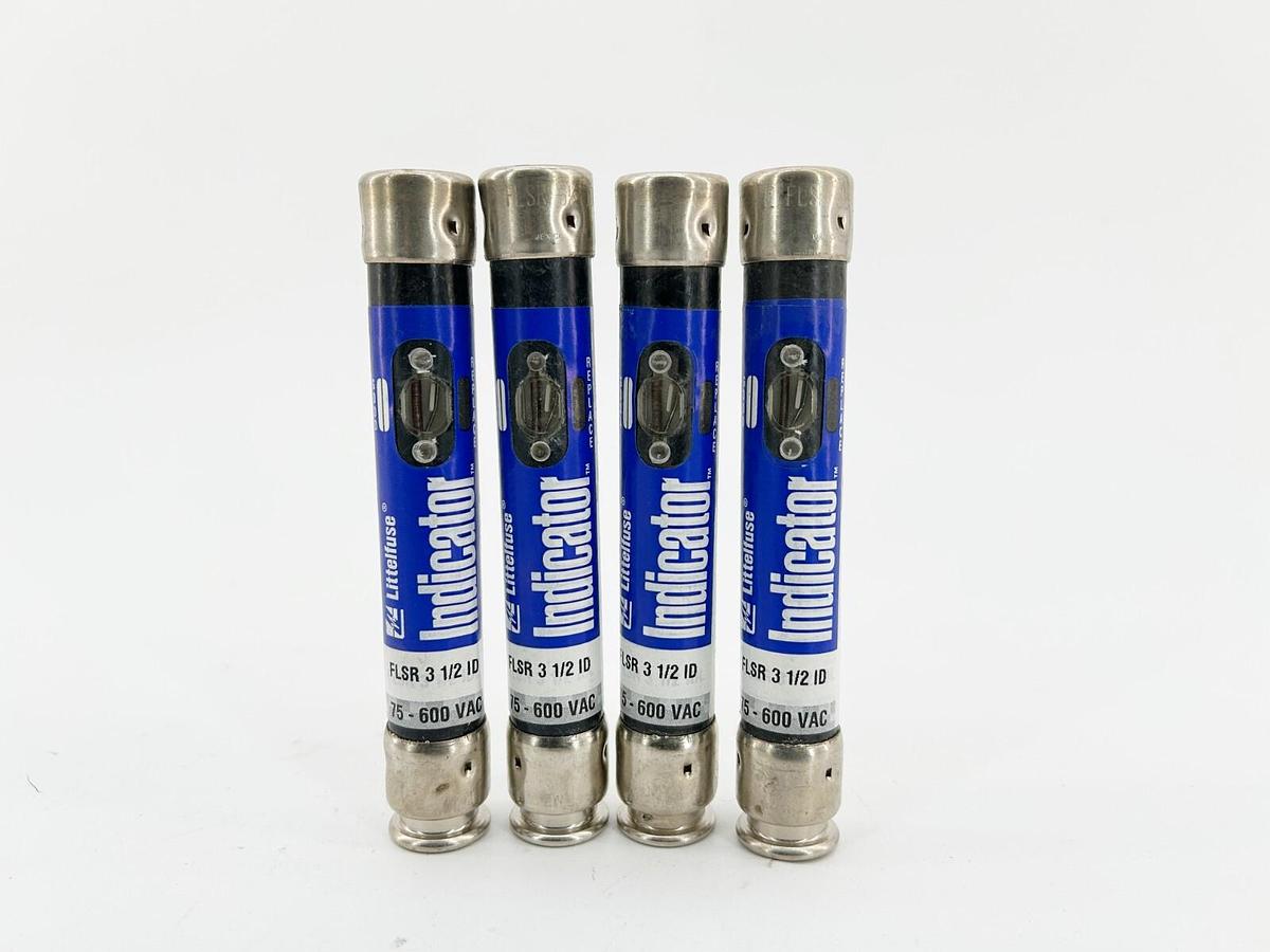 New Lot of 4 FLSR-3-1/2-ID Time Delay Fuse 3.5A 600V Class RK5- No Box