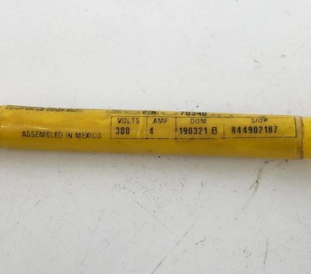New Woodhead 70340 Cordset 3P Straight Male to 90° Female Connector - No Box