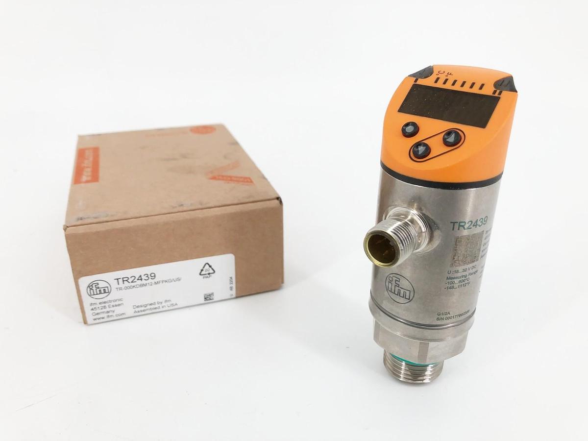 New IFM TR2439 Temperature Sensor TR-000KDBM12-MFPKG/US/