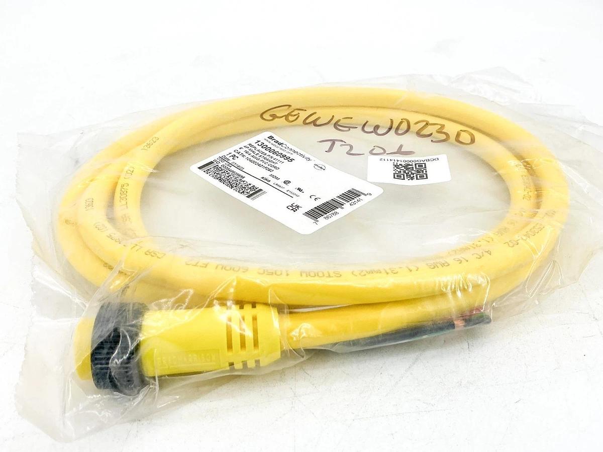 New Brad Connectivity 1300060995 Cordset 4P 6' 104002A01F060 41111