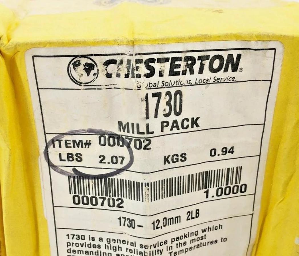 New Chesterton 1730 Mill Packing 12mm 2LB Reel 000702