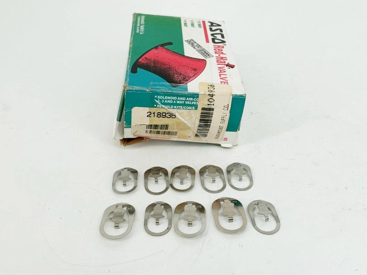 New Box of 10 Asco 218936 Rebuild M12 Clip Kit Red Hat Valves