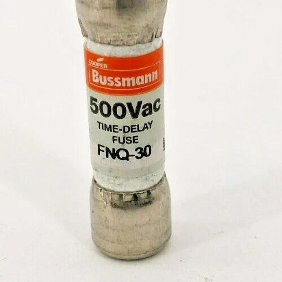 Lot of 4 New Bussmann FNQ-30 Time Delay Fuses 30 A 500VAC