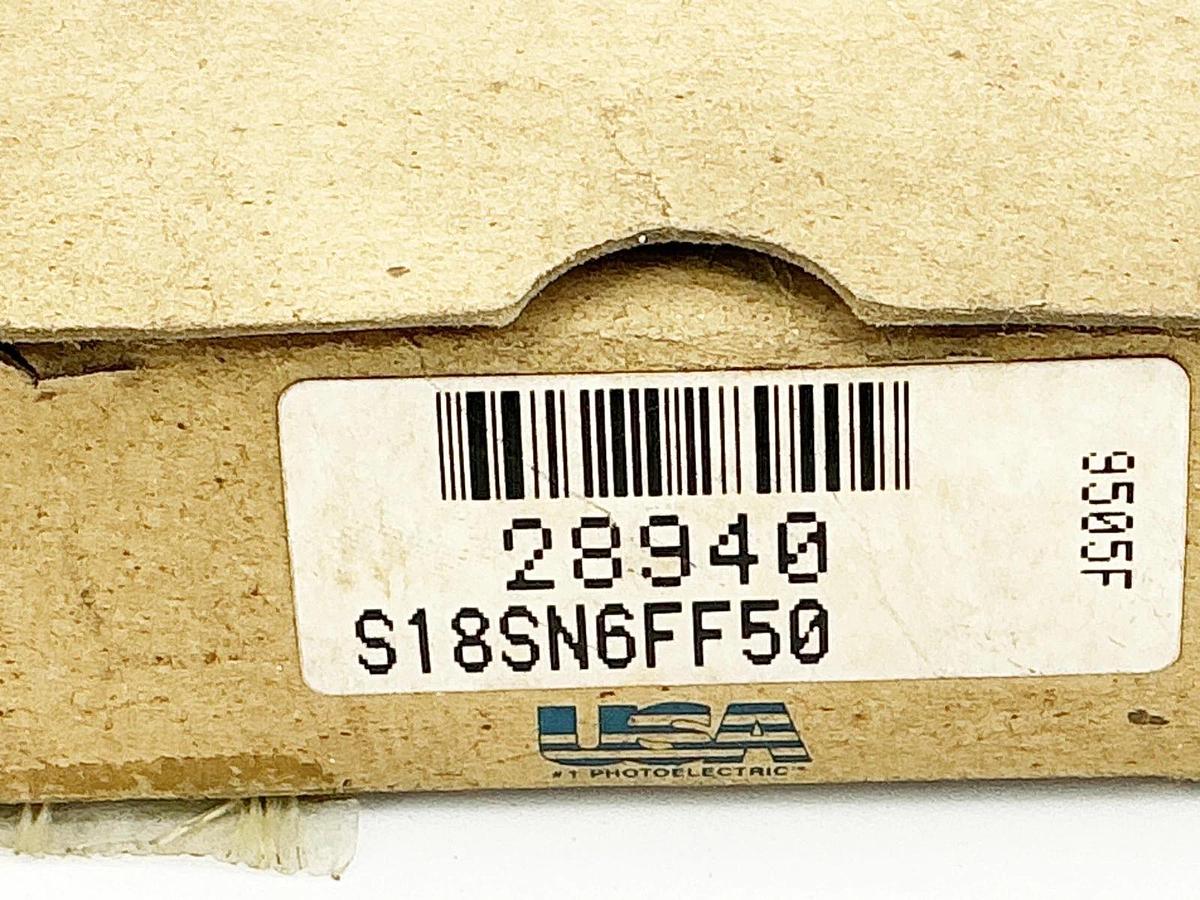 New Banner S18SN6FF50 Photoelectric Sensor 10-30VDC 50MM Fixed Field
