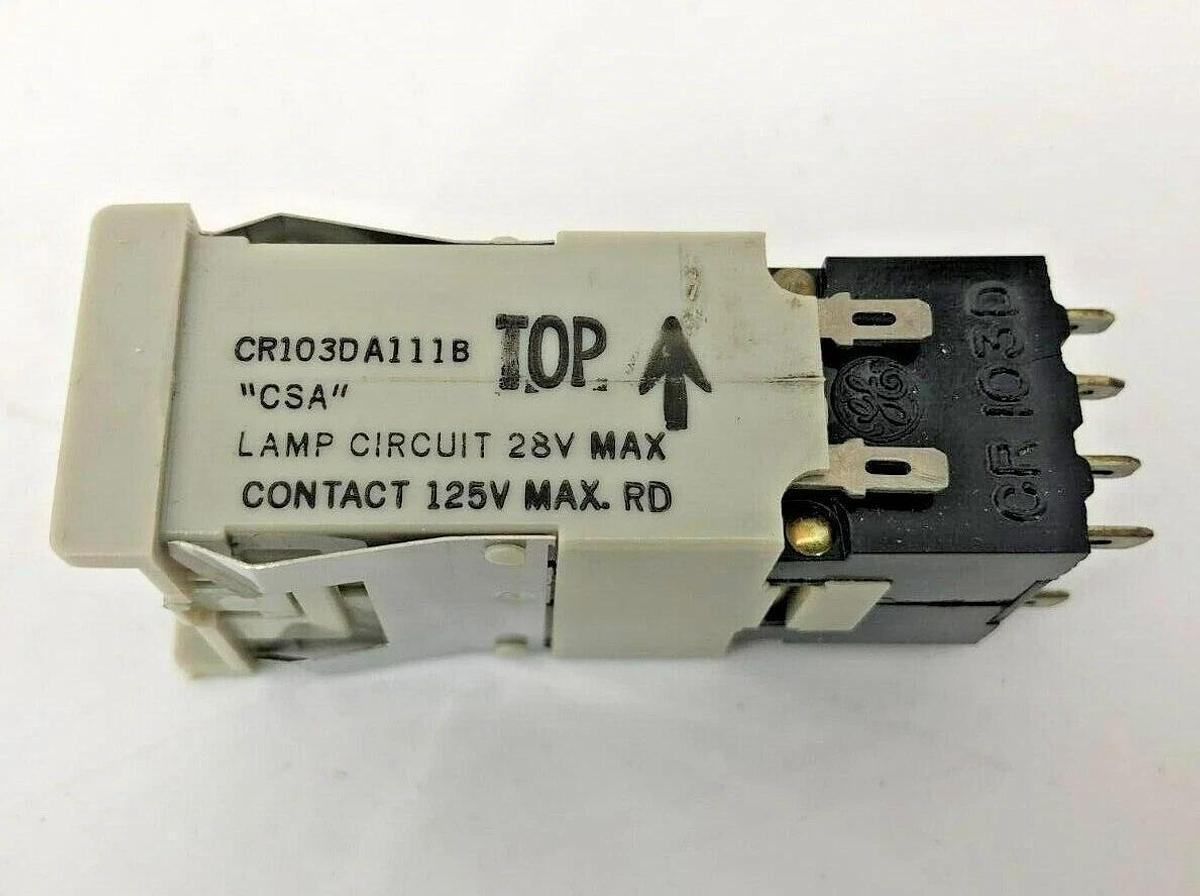 Used Lot of 2 GE CR103DA111B Illuminated Pushbuttons New Surplus No Box