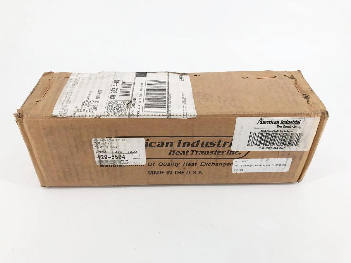 New American Industrial AB-401-A4-SP Heat Exchanger 300psi 300F - Sealed Box