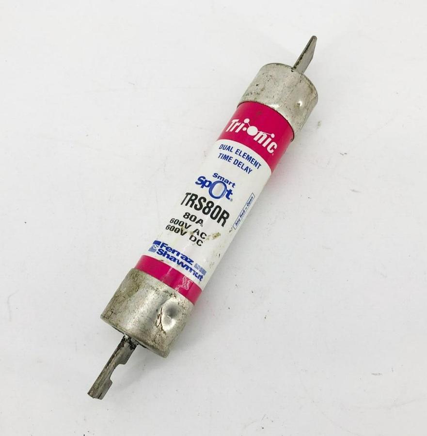New Ferraz Shawmut TRS80R Smart Spot Fuse 80A 600VAC/DC Class RK5