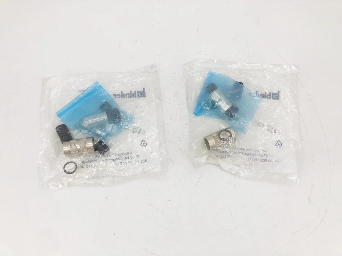 Lot of 2 New Binder 423 99 5622 15 06 Circular Connector Kits 3811214059