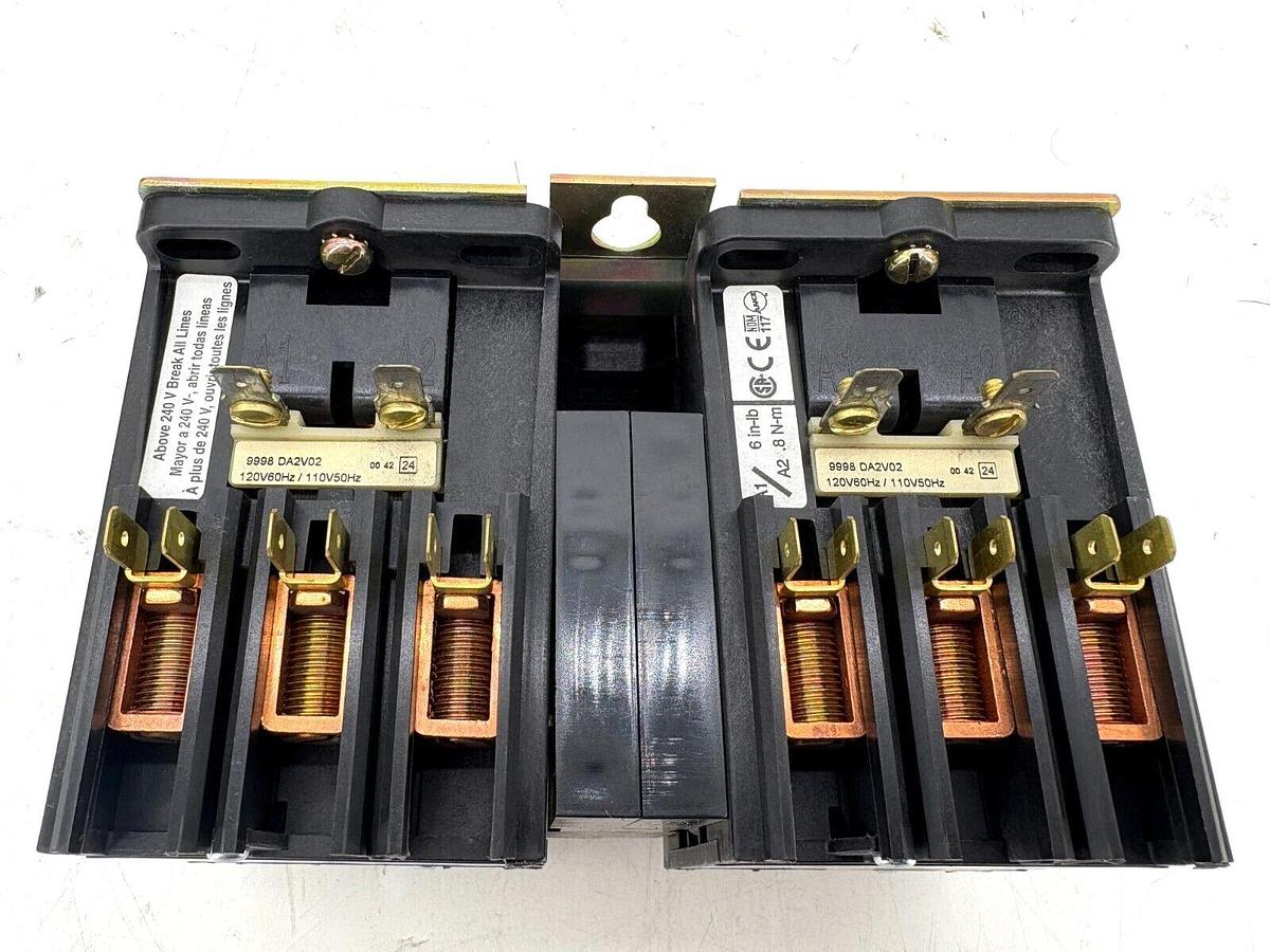 New Square D 8965DPR63V02 Reversing Hoist Contactor 110/120V Coil 60A 600VAC