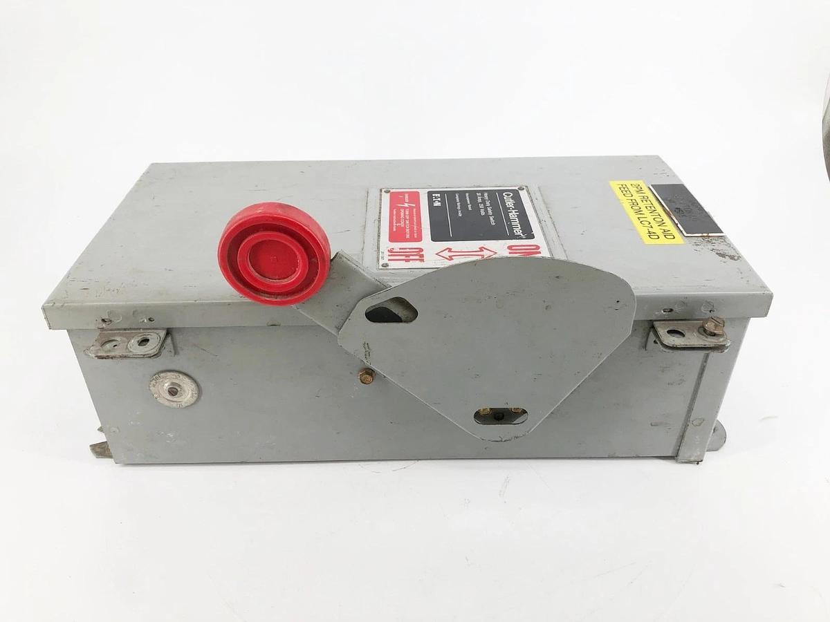 Used Cutler-Hammer DH221NDK Safety Switch Disconnect 30A 250VAC/DC
