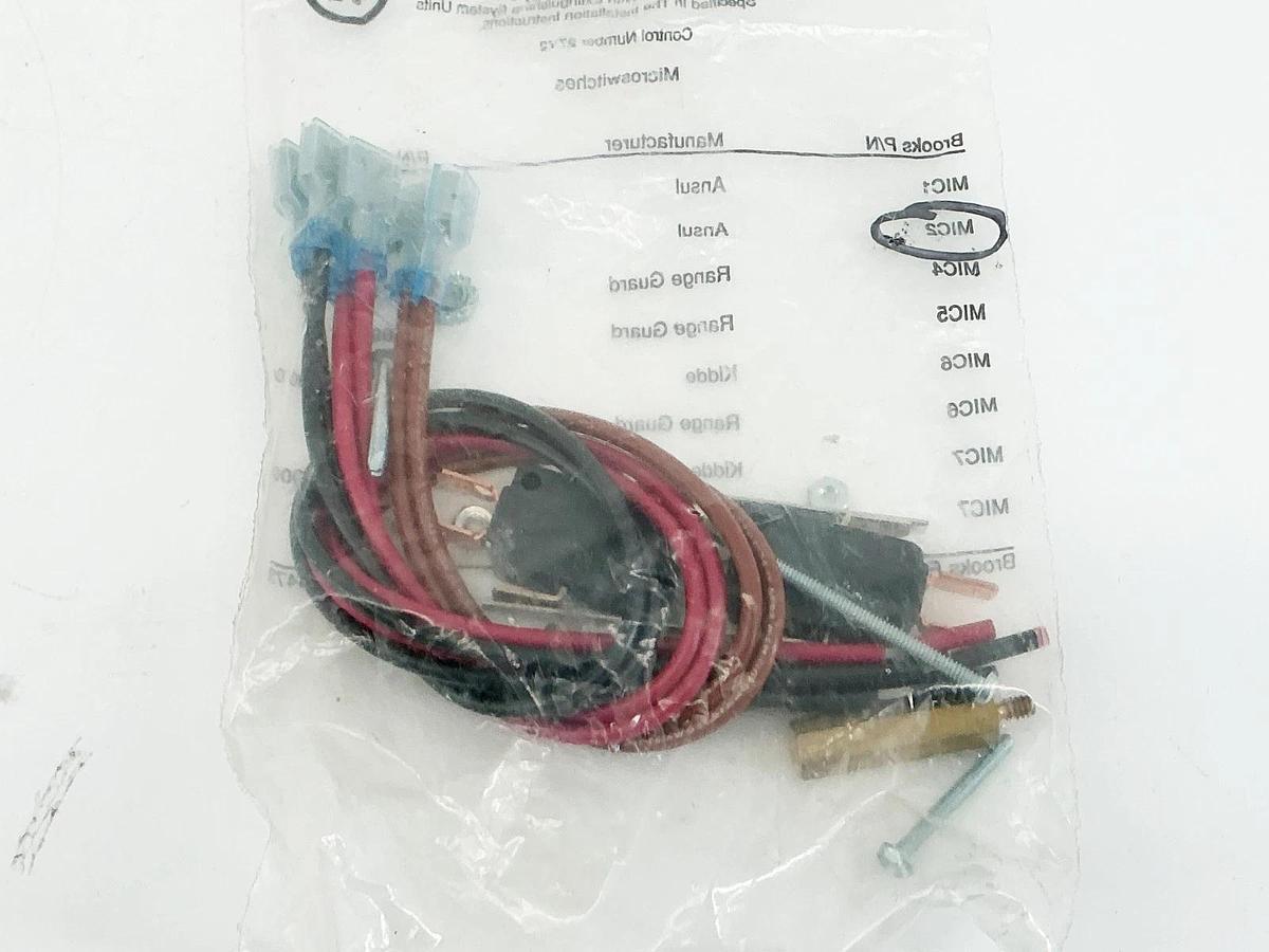 New Lot of 2 Brooks MIC2 Micro Switch 21A 2HP 277V