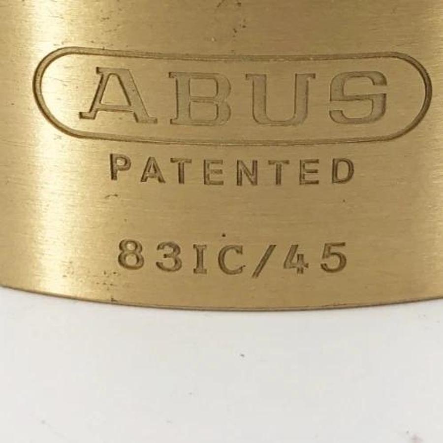 New Abus 83IC/45 Brass Padlock Interchangeable Core 1" Height 14J880
