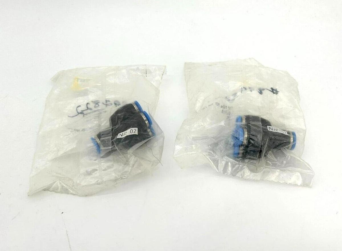 Lot of 2 New Festo QSQ-8-6 Fittings For Tube PUN and PAN, 153210